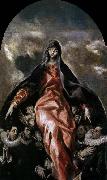 GRECO, El The Madonna of Charity oil painting reproduction